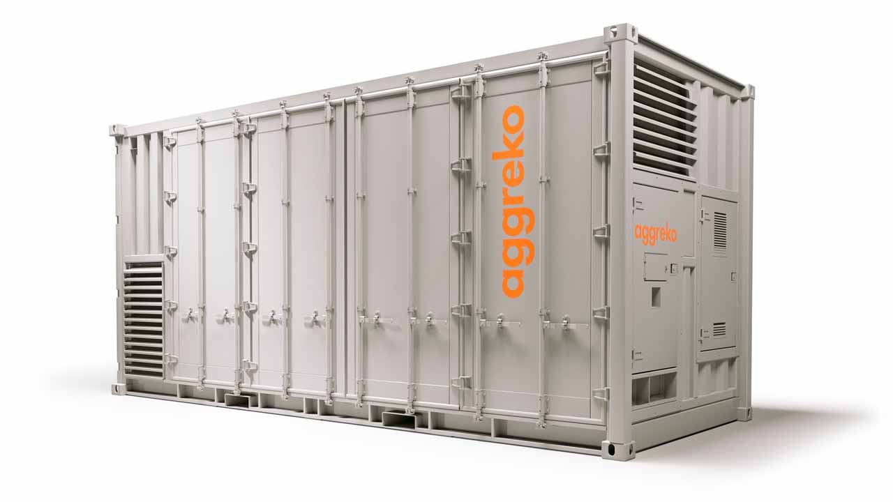 aggreko battery storage container