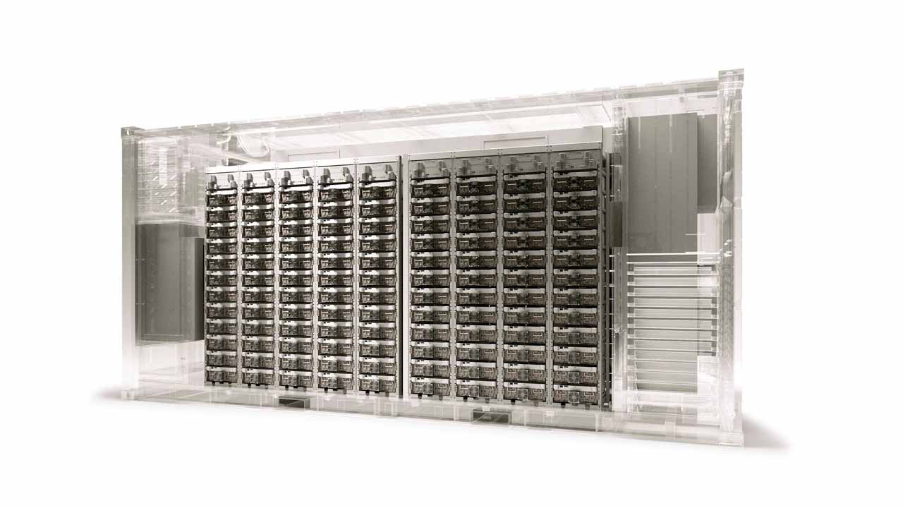 x-ray aggreko battery storage container