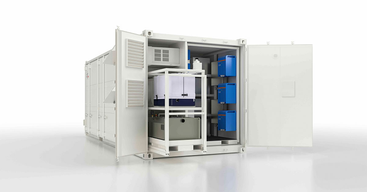 solar power storage shipping container